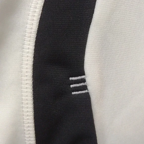 Adidas Women's Full Zip LS Stand Collar Snap HandWarmer Pockets Track Jacket Vtg - Picture 7 of 16